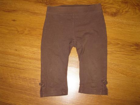 Hnědé 3/4 legíny, h&m,98