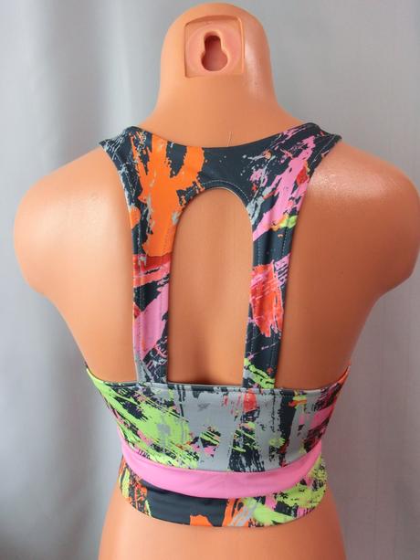 Sportovní elastická barevná podprsenka, primark,s