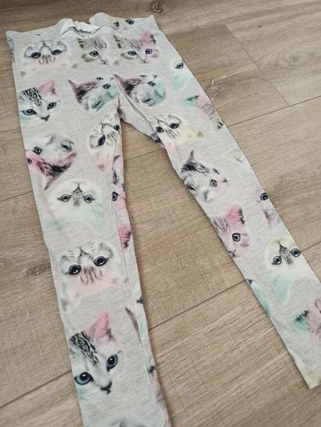 Legíny s kočičkami, h&m,98