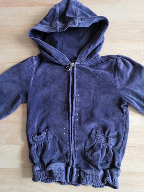 Mikina & klokanka s kamínky vel. 110/116, 110