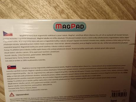 Nová magnetická kuličková kreslící tabulka, 