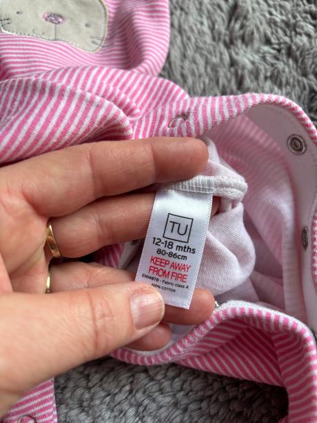 Overalek s pruhy - v.12/18 měs, tu,86