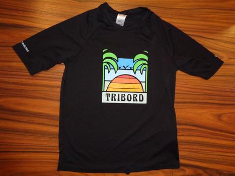 Luxusní černé funkční tričko s palmami 134/140, tribord,134 / 140