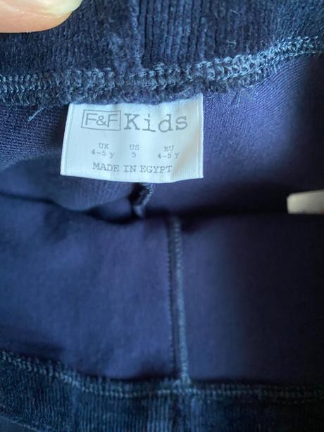 Teplejší legíny alá manžestrové kalhoty 110/4-5let, f&f,110