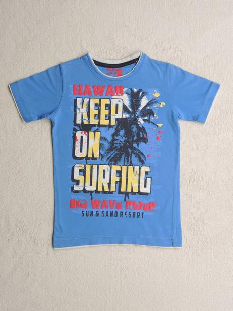 Tričko s nápisem a obr. palmy, okay,104