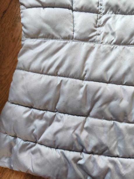 Šedá stříbrná prošívaná bunda, mohito,s