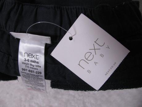 Tmavě modré plátěné kalhoty next v.3-6 měs., next,68