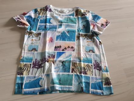 Letní tričko pláž, surf vel. 146/152, h&m,146