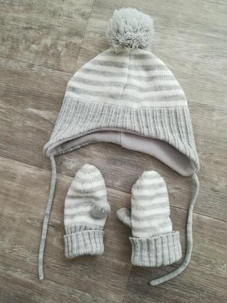Set čepice a rukavice, h&m,86