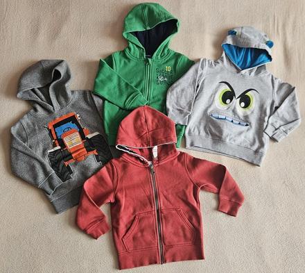 Chlapecký set čtyř mikin, vel.98/104, palomino,98