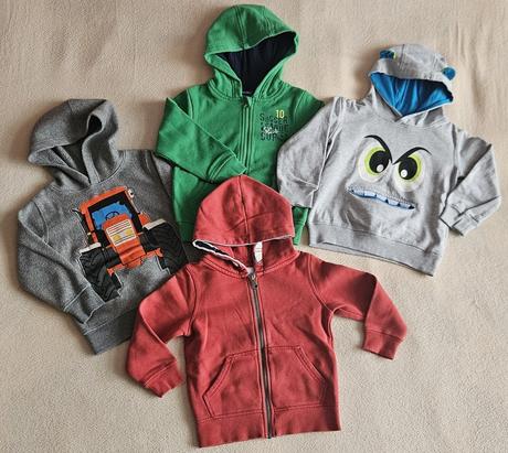 Chlapecký set čtyř mikin, vel.98/104, palomino,98