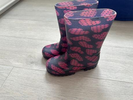 Dívčí fialovo-růžové holínky, vel. 30/31, 30