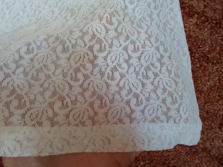 Bílé krajkové tričko triko tílko, s