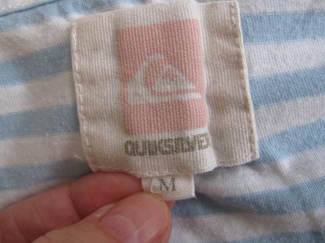 Bavlněné pruhované tričko, 3/4 rukáv, quiksilver,m