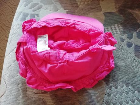 Pěkný klobouk s plachetkou 12-24měsícu nový, f&f,<50