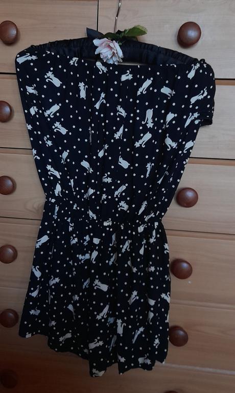 Kočičí viskózový overal s kapsami, 