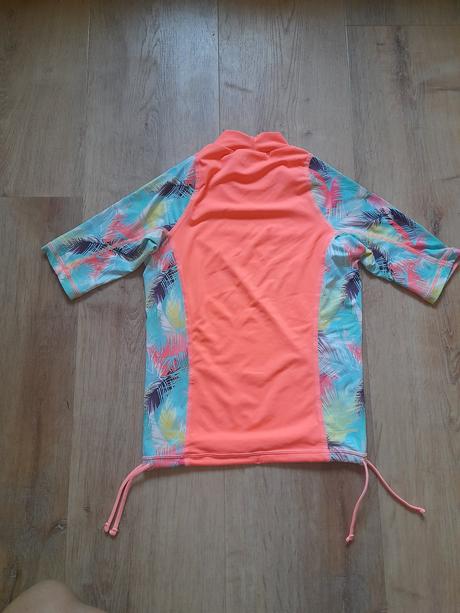 Plavky 3ks - vrchní+spodní díl + uv tričko,134/140, decathlon,134