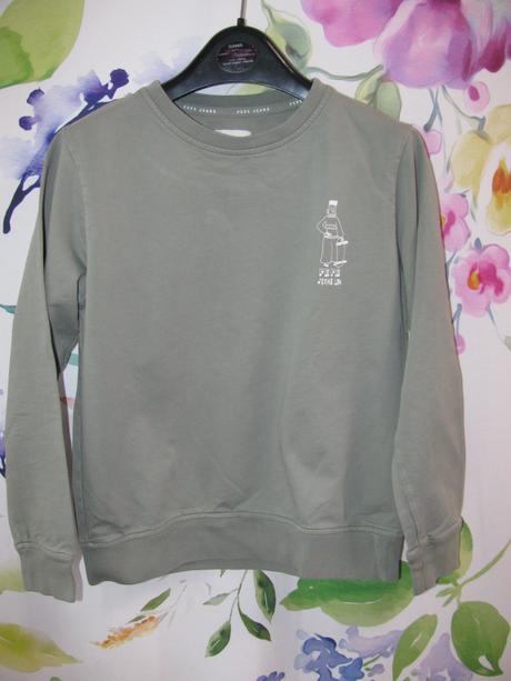 Krásná bavlněná chlapecká mikina pepe jeans, pepe jeans,140