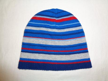 Pěkná dvouvrstvá pruhovaná čepice 7-13 let, primark,128