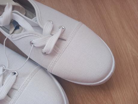 Bílé textilní baleríny vel. 40 - n.o.v.é, 40