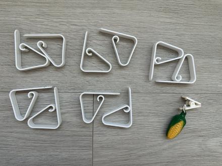 Svorky, spony, závaží na ubrus, 30 ks, 