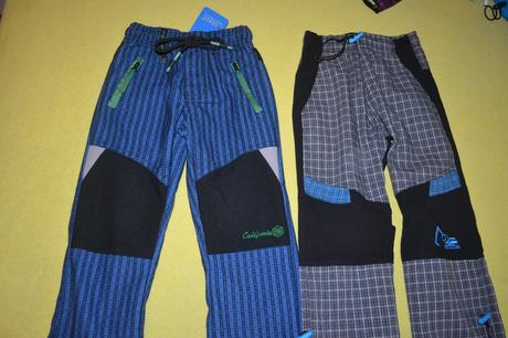 2x nové sportovní jarní kalhoty v.98, kugo,98