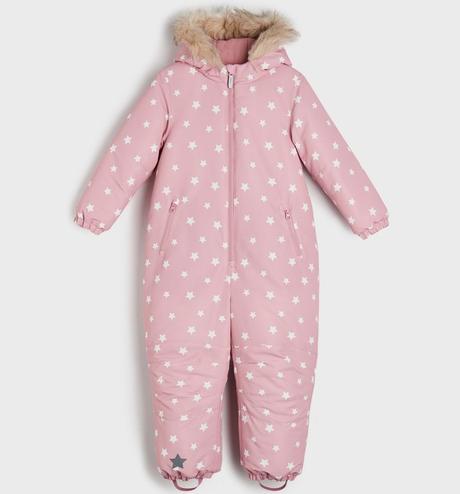 Hvězdičková kombinéza zimní overal růžový vel. 98, sinsay,98