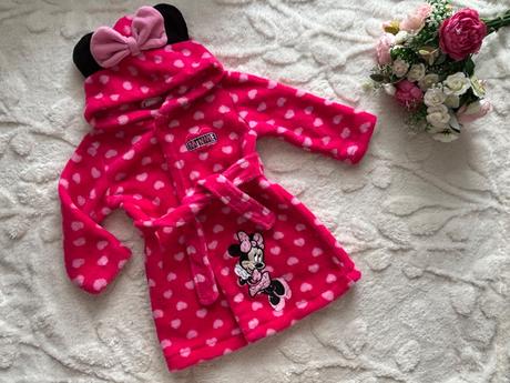 Ob/ nádherný huňatý župan minnie - v.12/18 měs., disney,86