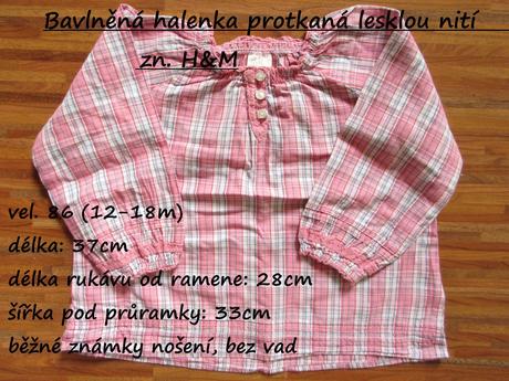 Bavlněná halenka protkaná lesklou nití zn. h&m, h&m,86