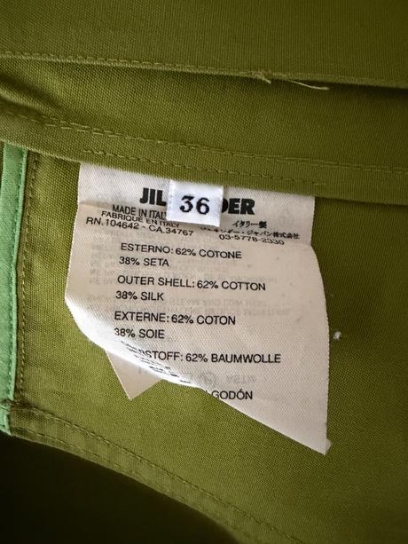 Zelené sako jil sander, velikost 36, s