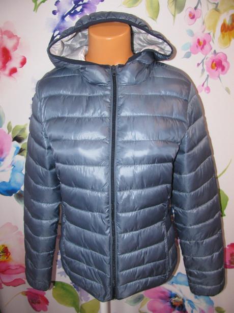 Přechodná šedo modrá bunda s kapucí s.oliver, s.oliver,l