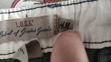 Kalhoty plátěné chlapecké rool-up 158/164, h&m,158