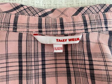 Dámská růžová kostkovaná košile vel. 42/xl/14, tally weijl,42