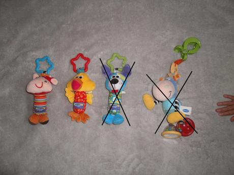 Hračky závěsné na kočárek,