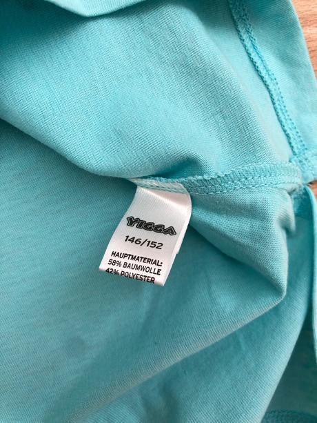 Yigga dlouhé tricko třeba na plaz tyrkysová 146/15, yigga,146
