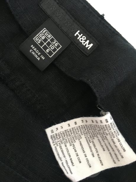 Lněná sukně h&m, vel. s, h&m,s
