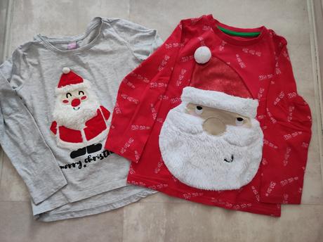 Vánoční trika vel. 110-116, 110