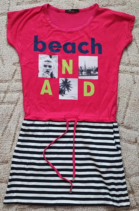 Tričko se sukní beach růžové, m