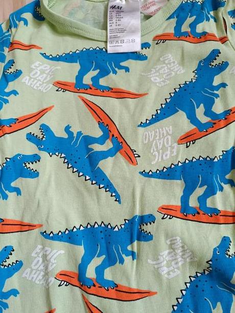 Tričko s dinosaury 122/128, h&m,122