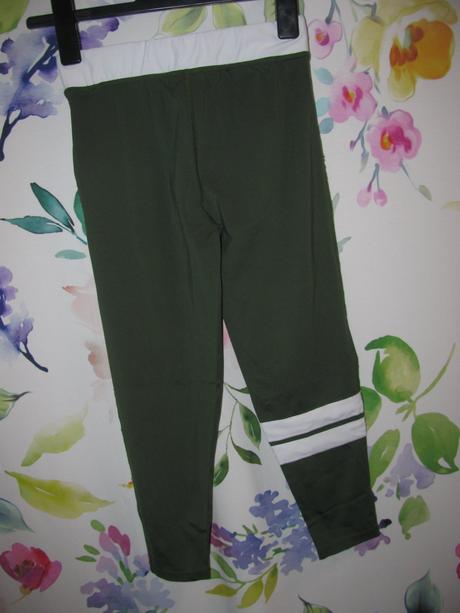 Elastické tmavě zelené 7/8 legíny usa pro, usa pro,158