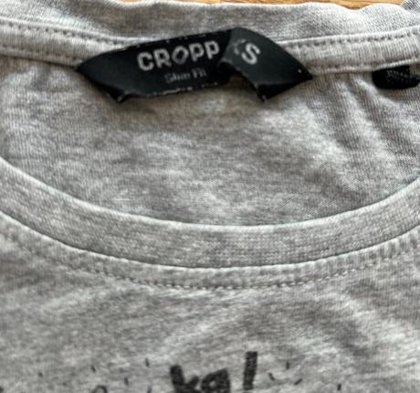Triko šedé cropp vel. xs, xs