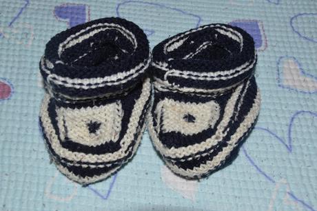 Pletené ponožky, capáčky, bačkorky, 10 cm , <17