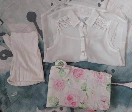 Luxusní letní 3dílný set květiny, 128