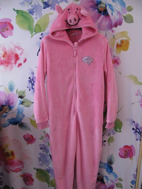 Fleecový teplý, heboučký overal s kapucí na spaní, marks & spencer,158