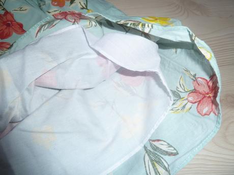 Květované šaty s podšívkou, 128