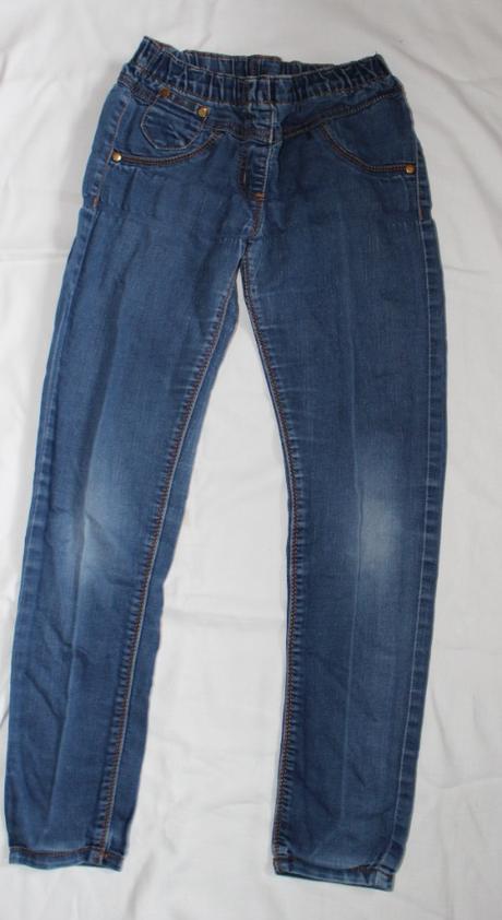 Po82. lehké-letní džíny-džegíny 9-10 let, next,140