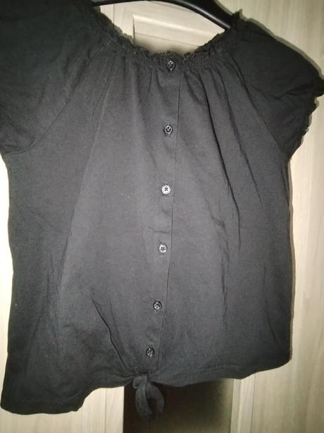 Černé bavlněné triko vel.146/152, 146