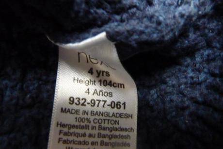 Džíny vel. 110 + svetr vel. 104 next, next,104