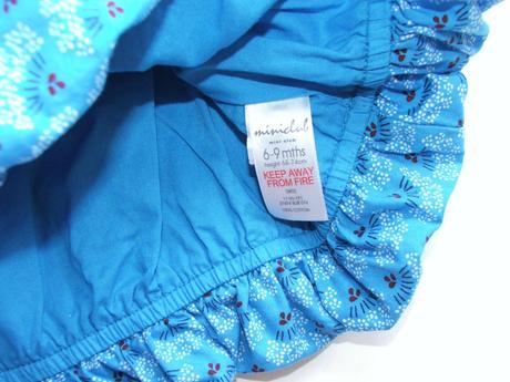 P177 plátěné modré šatičky vel. 74, miniclub,74