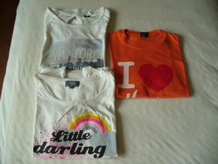 3x holčičí triko dovoz z usa, vel. 152/158, 152